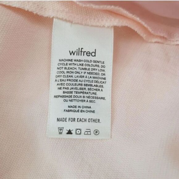 Aritzia Wilfred Ecoulment Tie Waist Open Back Romper in Pink/Peach Size 6 - Picture 9 of 12